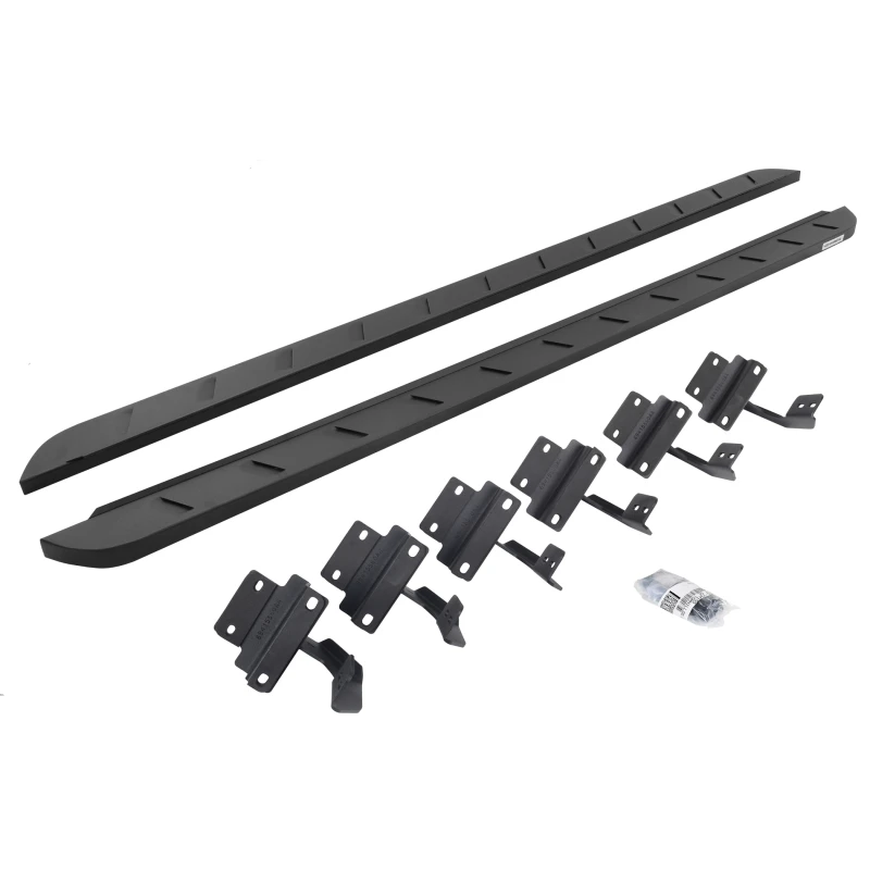 Go Rhino 15-22 Ford F-150 (17-22 Raptor) SC RB10 Slim Running Boards Kit (w/Brackets) - Tex. Blk