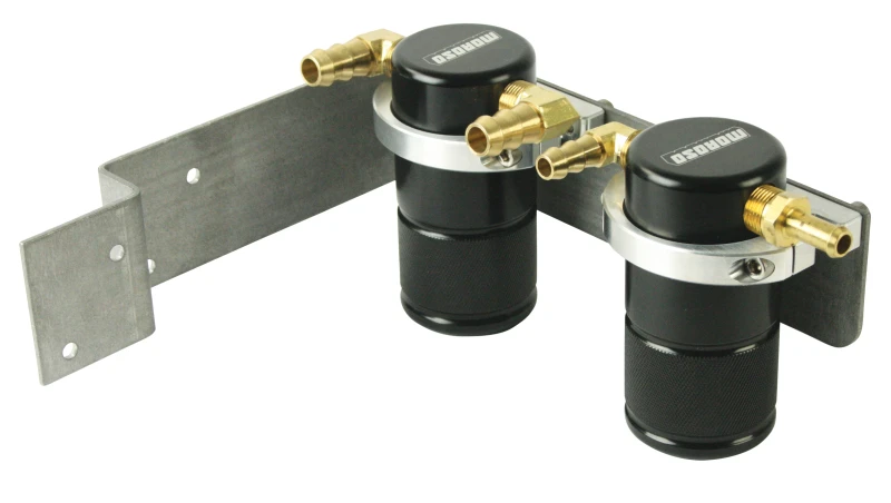 Moroso Air/Oil Separator Catch Can für 2008–2014 Subaru WRX – Small Body – Billet Aluminium – Schwarz