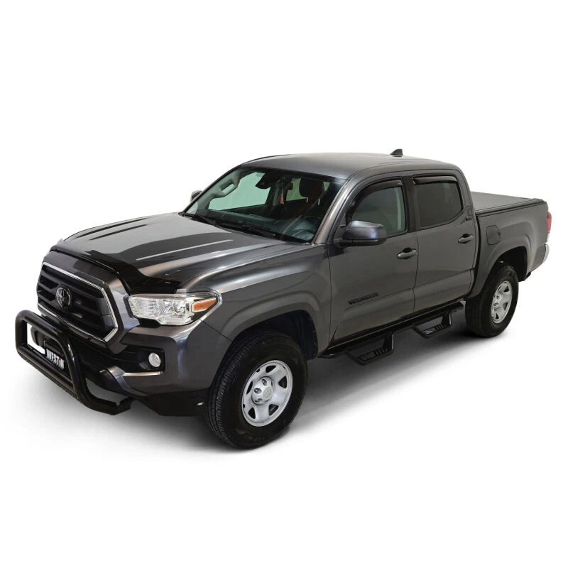 Westin 2016-2018 Toyota Tacoma Double Cab 4dr Wade In-Channel Wind Deflector 4pc - Smoke