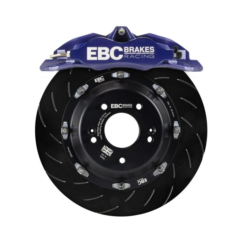 EBC Racing 15-21 Volkswagen GTI Mk7 Blue Apollo-4 Calipers 355mm Rotors Front Big Brake Kit
