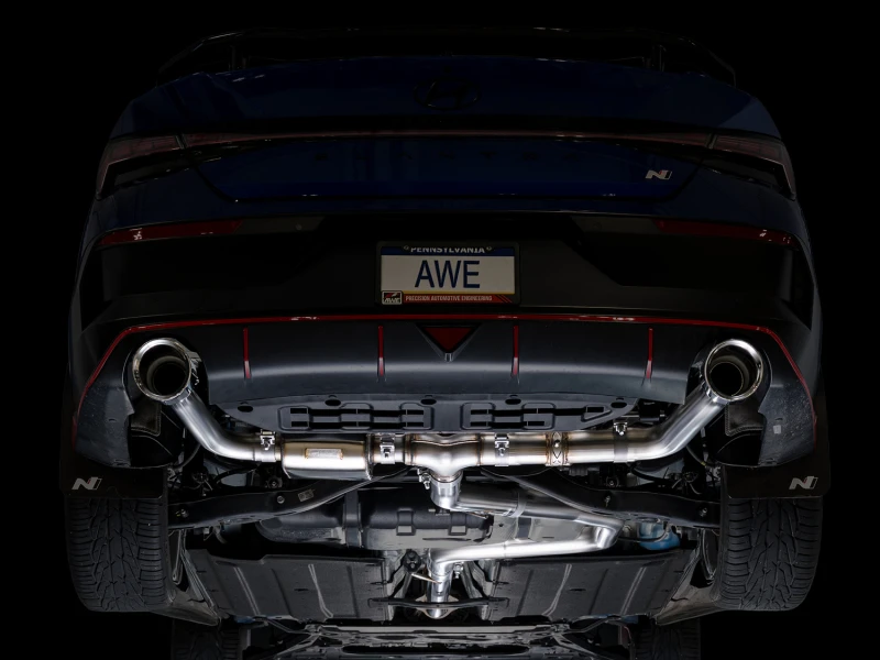 AWE 22-26 Hyundai Elantra N SwitchPath Cat-Back Exhaust - Chrome Silver Tips