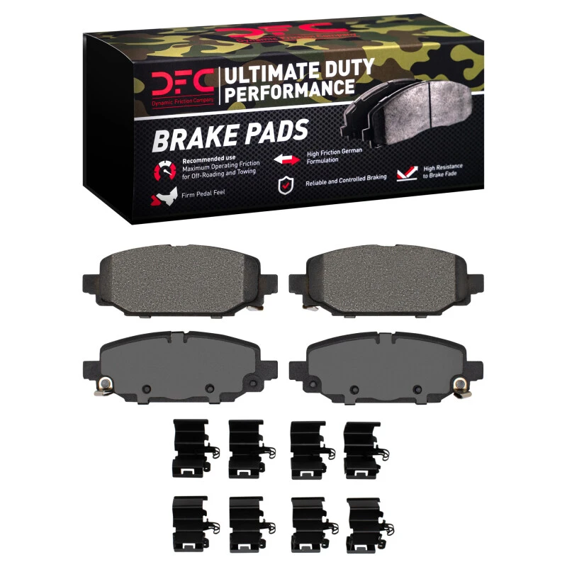 DFC 18-25 Jeep Wrangler Rear Ultimate Duty Performance Brake Pads and Hardware Kit