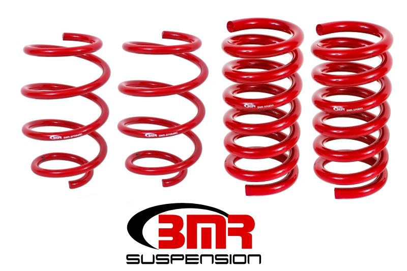 BMR 15-17 S550 Mustang Handling-Version Tieferlegungsfedern (Satz von 4) - Rot