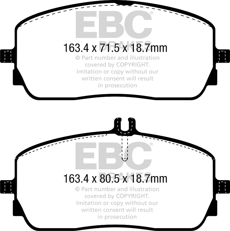 ebc_DP42390R-679320a30da9d EBC 2019+ Mercedes-Benz A220 Sedan (V177) Yellowstuff Front Brake Pads