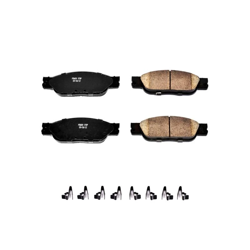 powerstop_17-933-67945106c8461 Power Stop 03-05 Jaguar S-Type Front Z17 Evolution Ceramic Brake Pads w/Hardware