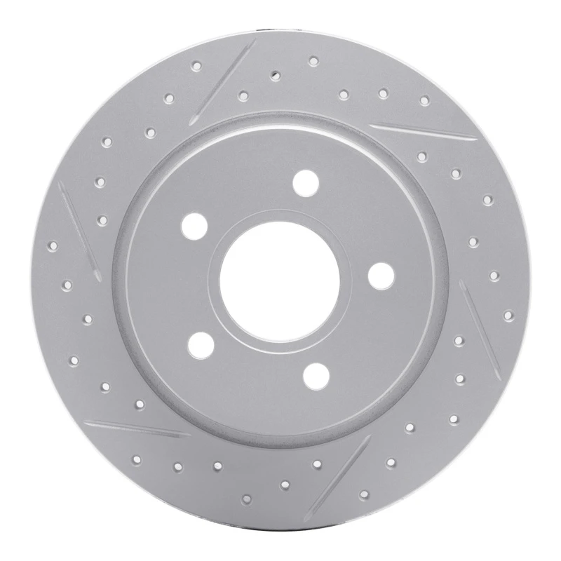 DFC 12-18 Ford Focus Rear Left Drilled & Slotted Geoperformance Rotor