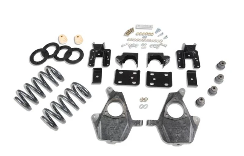 Belltech Tieferlegungskit 14 Silverado/Sierra Ext/Crw Cab 2WD 3 Zoll oder 4 Zoll Ft/5 Zoll oder 6 Zoll Rr ohne Stoßdämpfer