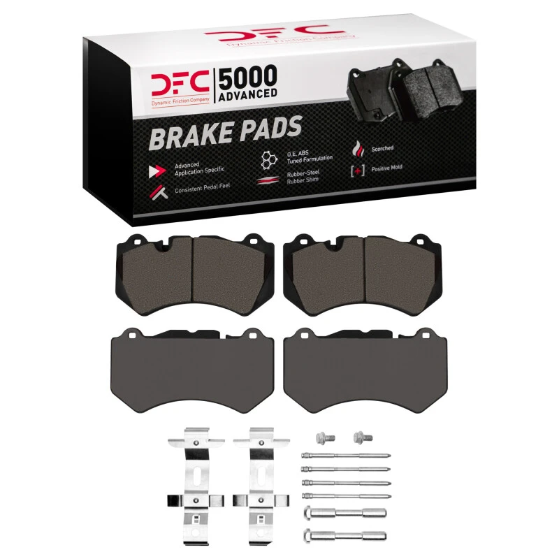 DFC 04-05 Ferrari 360 Front 5000 Advanced Low Metallic Brake Pads and Hardware Kit