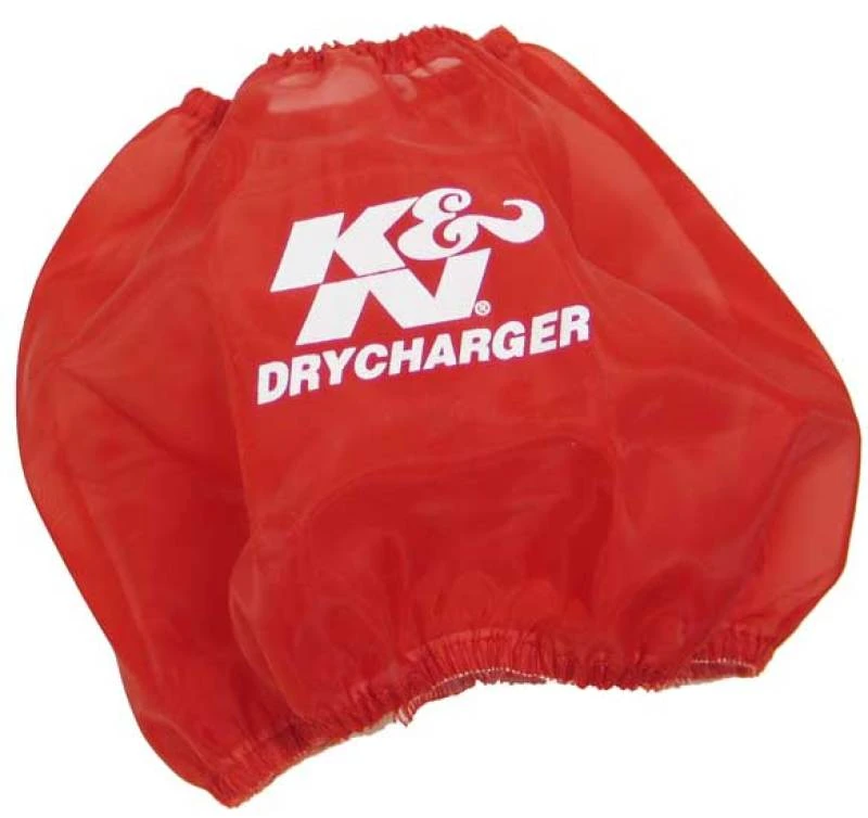 K&N Runde Tapered Drycharger Luftfilter-Wrap Rot 7,5 Zoll Basis ID / 4,5 Zoll Top ID / 6 Zoll Höhe