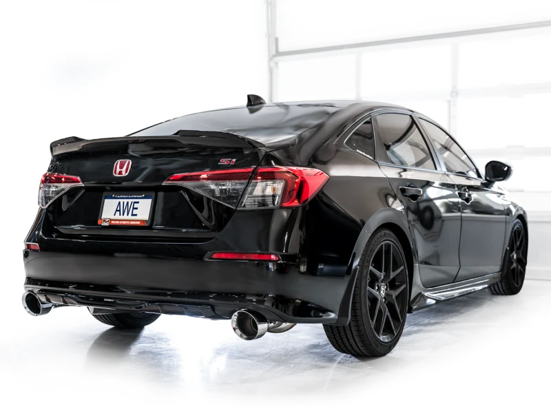 AWE Tuning 22+ Honda Civic Si/Acura Integra Touring Edition Kat-Endschalldämpfer - Doppel Chrom-Silber Spitze