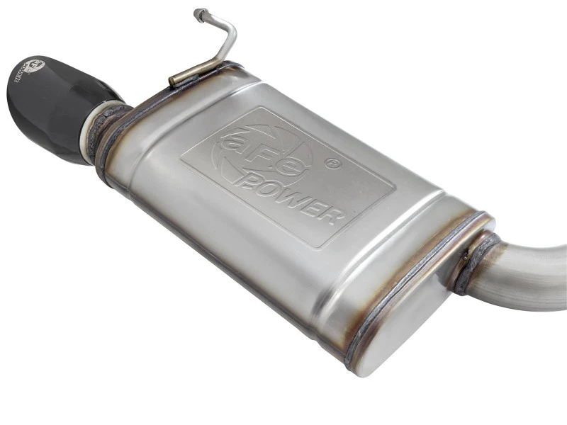 aFe MACHForce XP Auspuff-System Cat-Back SS-304 EXH mit schwarzen Endrohren 15-16 Ford Mustang EcoBoost 2.3L (t)
