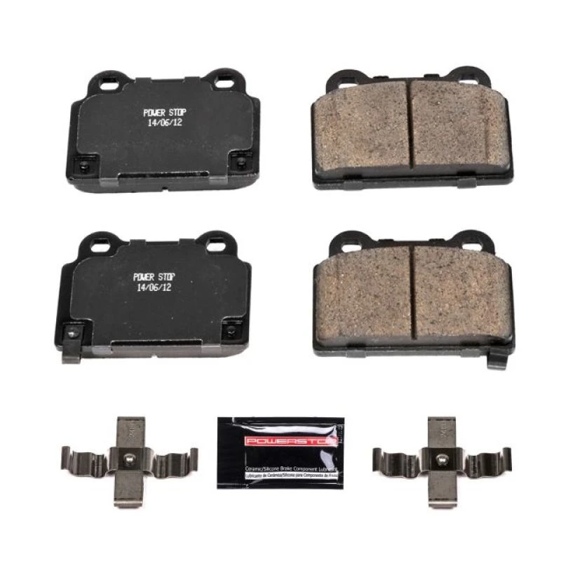 Power Stop Rear Z23 Evolution Sport Brake Pads w/Hardware for 08-15 Mitsubishi Lancer
