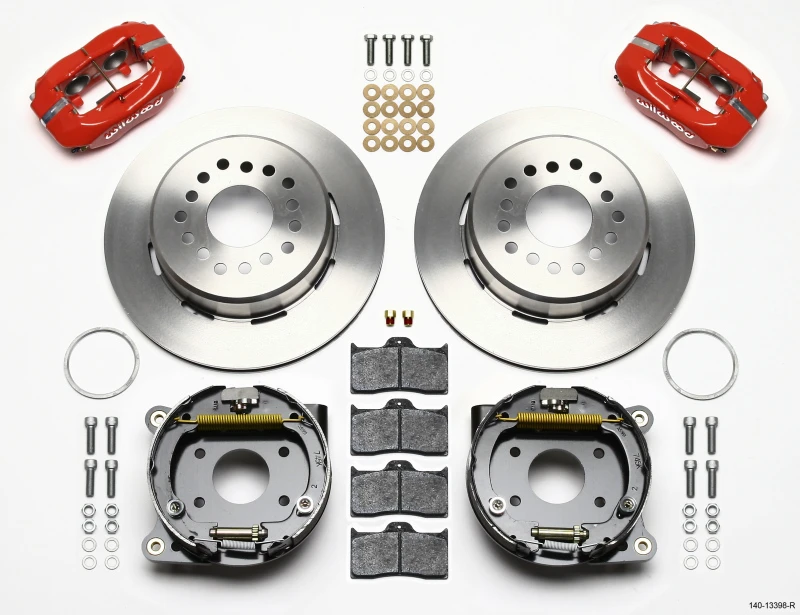 Wilwood Forged Dynalite P/S Parkbremse-Kit-Rot AMC 71-74 2,60 Zoll Offset