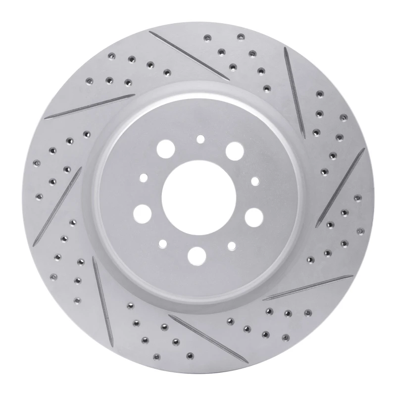 DFC 04-07 Volvo V70 Rear Right Drilled & Slotted Geoperformance Rotor