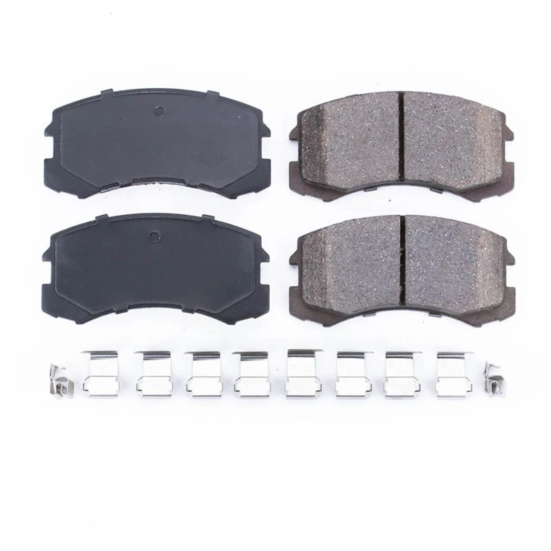 Power Stop Front Z17 Evolution Ceramic Brake Pads w/Hardware for 02-07 Mitsubishi Lancer