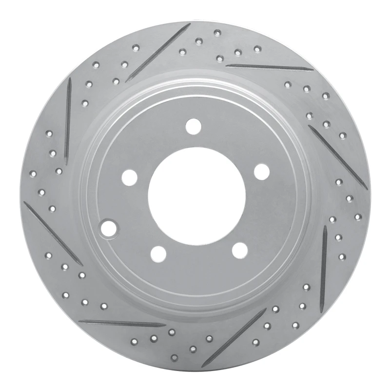 DFC 07-17 Chrysler Sebring Rear Left Drilled & Slotted Geoperformance Rotor