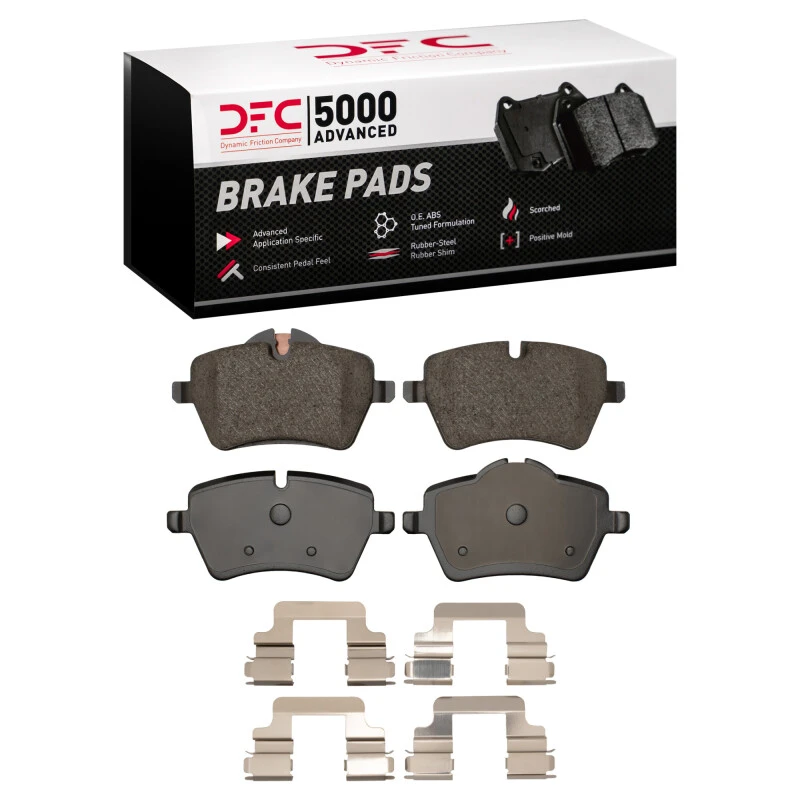 DFC 13-16 Mini Cooper Countryman Front 5000 Advanced Ceramic Brake Pads and Hardware Kit