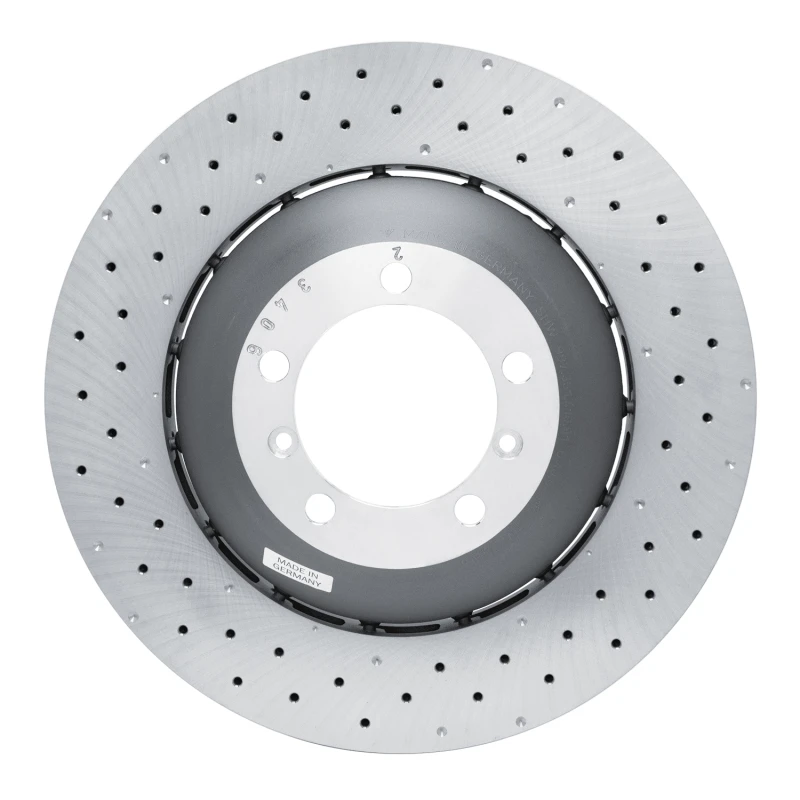 DFC 10-11 Porsche 911 Right Front Drilled Hi-Carbon Alloy Geomet Coated Rotor
