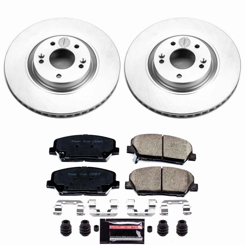 Power Stop 11-15 Kia Optima Front Z23 Coated Brake Kit