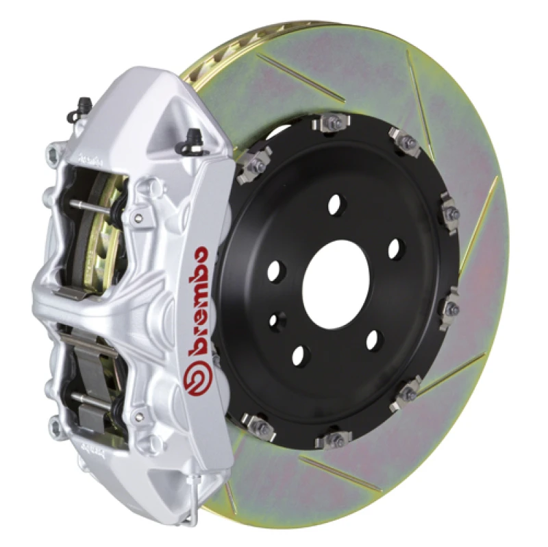 Brembo 25+BMW X3 30 xDrive (G45) Front GT BBK 6 Piston Cast 380x34 2pc Rotor Slotted Type-1 - Silver