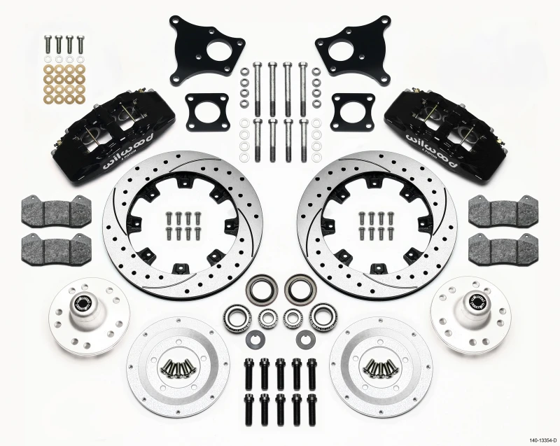 Wilwood Dynapro 6 Vordere Nabe-Kit 12,19 Zoll gebohrt AMC 71-76 OE-Scheibe ohne Bendix-Bremsen