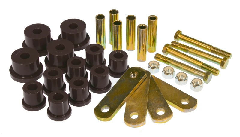 Prothane Hinterer Blattfedern-Buchsen-Kit mit HD-Shackle für 1964–1973 Ford Mustang