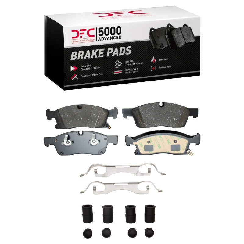 DFC 11-22 Dodge Durango Front 5000 Advanced Ceramic Brake Pads and Hardware Kit