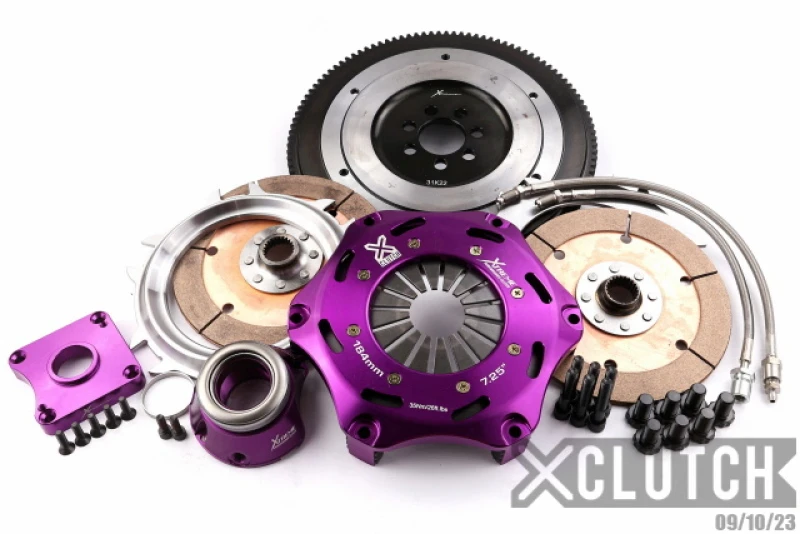 XClutch 7.25in Twin-Festkeramik-Kupplungskit für 07-17 Mitsubishi Lancer EVO X 2.0L