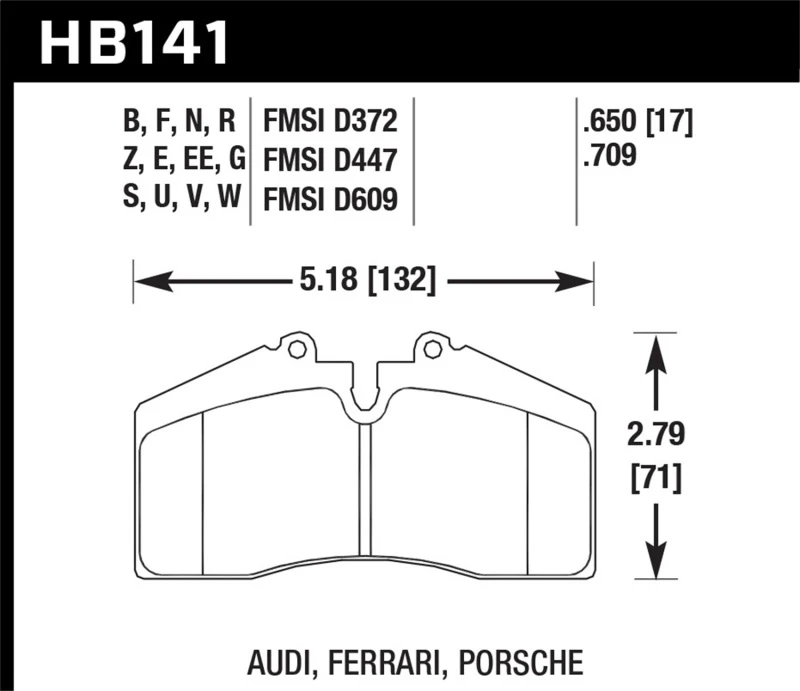 Hawk Porsche 911/928/944/968 Vordere Bremse Beläge