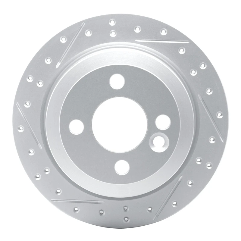 DFC 02-15 Mini Cooper Clubman Rear Left Drilled & Slotted Geoperformance Rotor