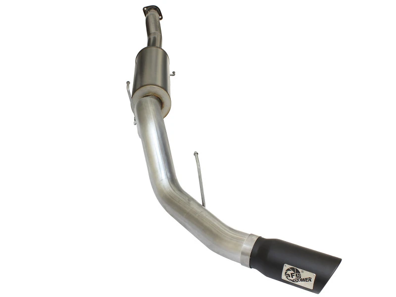 aFe MACHForce XP SS Auspuff 4in Kat-Back mit schwarzer Spitze 2015 Ford F-150 EcoBoost V6 2.7/3.5Ltt