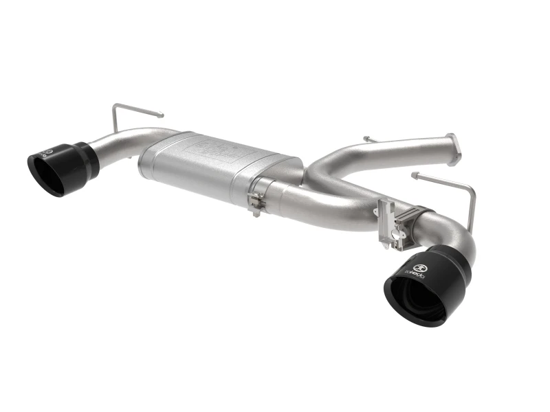aFe 21-22 Hyundai Veloster N L4-2.0L Takeda 3-Zoll-304-Edelstahl-Achse-Rückseite-Abgas-System mit schwarzer Spitze