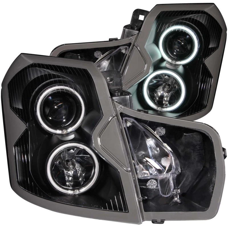 ANZO 2003-2007 Cadillac Cts Projektor-Scheinwerfer mit Halo Schwarz (CCFL)