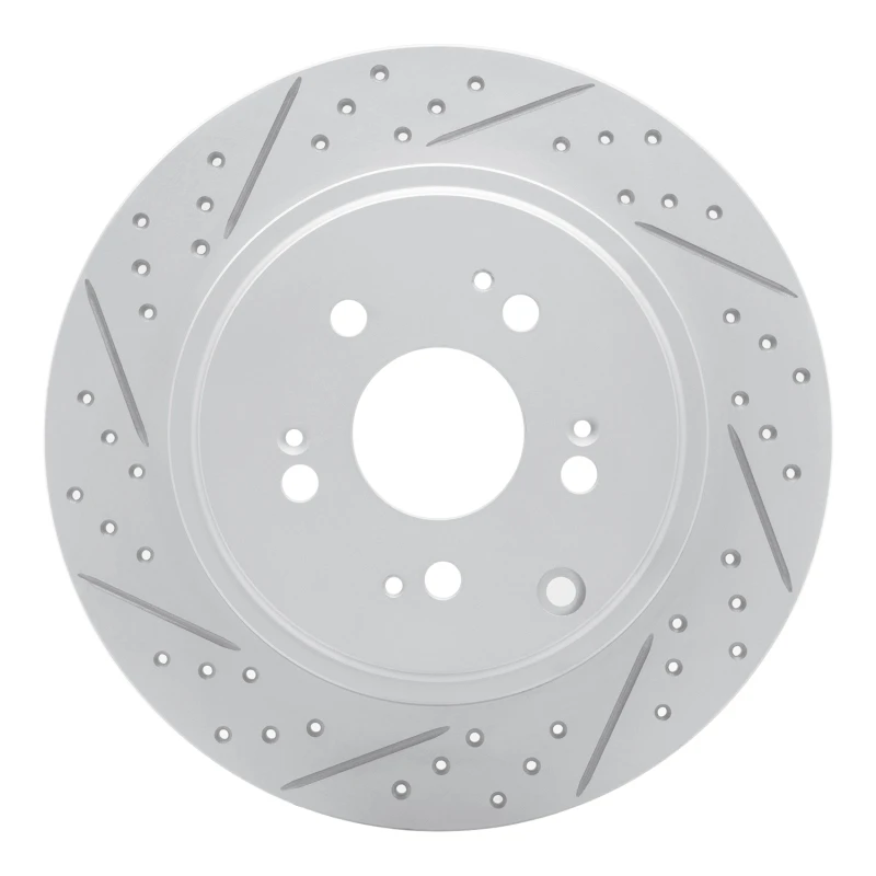 DFC 06-14 Honda Ridgeline Rear Left Drilled & Slotted Geoperformance Rotor