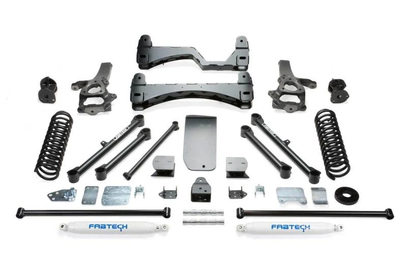 Fabtech 09-11 Dodge 1500 4WD 6 Zoll Basic-System mit Perf. Shks