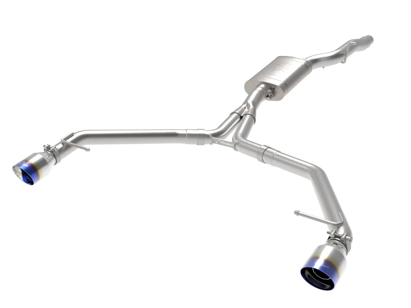aFe MACH Force-Xp 13-16 Audi Allroad L4 SS Axle-Back Abgasanlage mit blauen Flammen-Spitzen