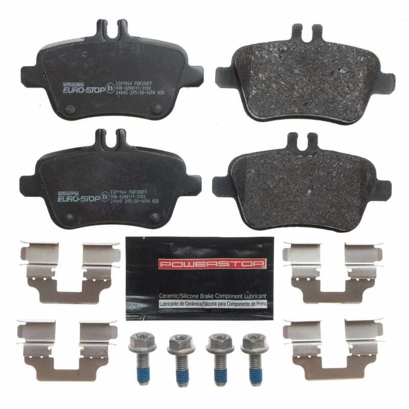 Power Stop 12-16 Mercedes-Benz SLK350 Euro-Stop ECE-R90 Rear Brake Pads