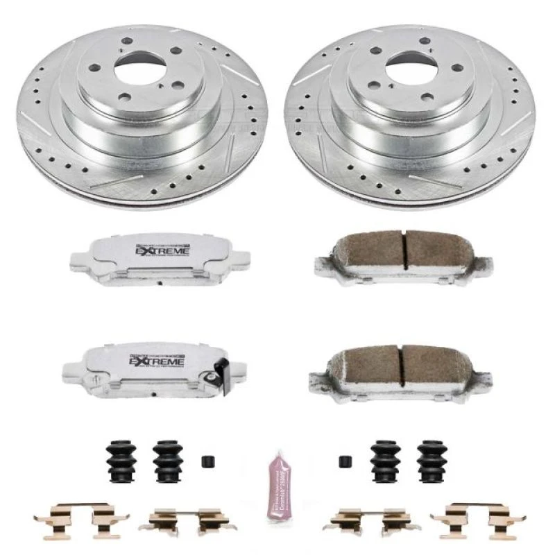 Power Stop Rear Z26 Street Warrior Brake Kit for 05-09 Subaru Legacy