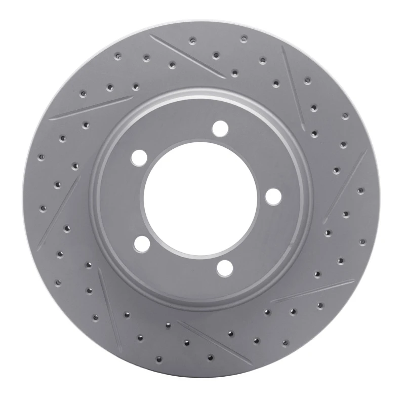 DFC 67-70 Chevrolet Caprice Front Right Drilled & Slotted Geoperformance Rotor