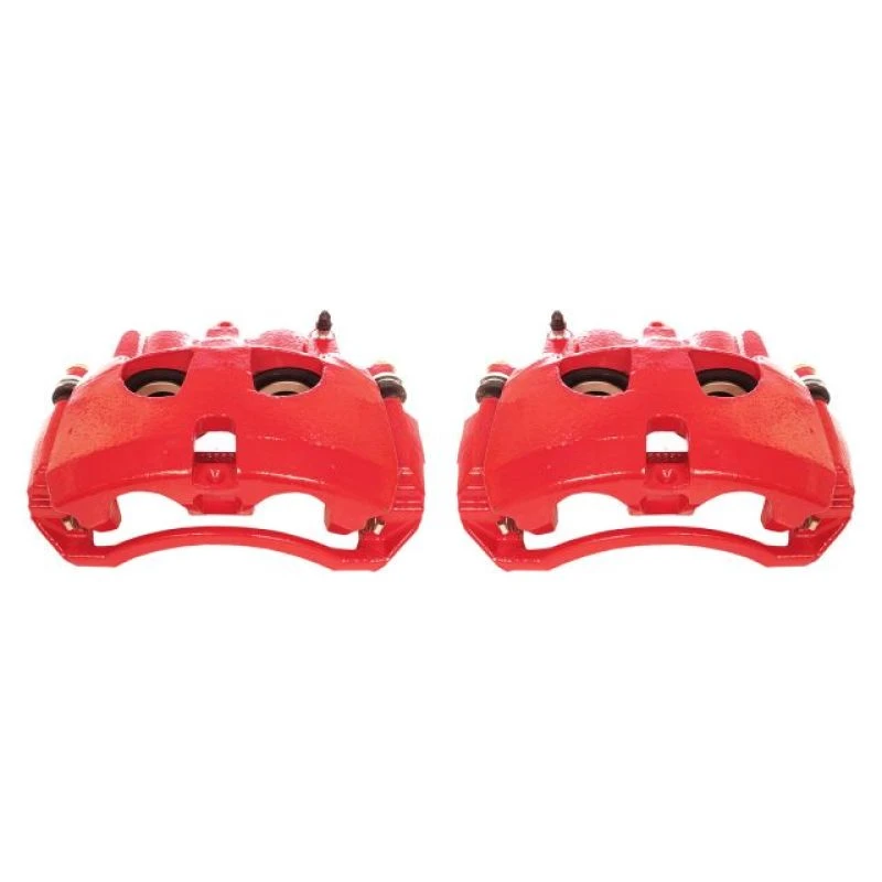 Power Stop 09-10 Dodge Ram 2500 Front Red Calipers w/Brackets - Pair