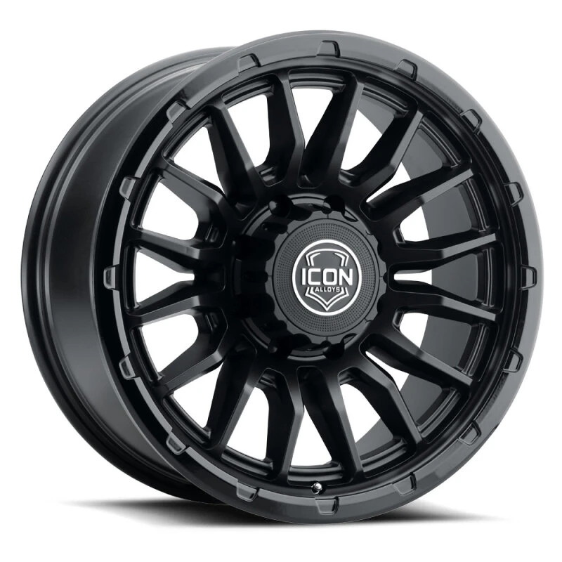 ICON Alloys Cajon 20x9 / 8x180 / 12mm / 5.5in BS Double Black Wheel