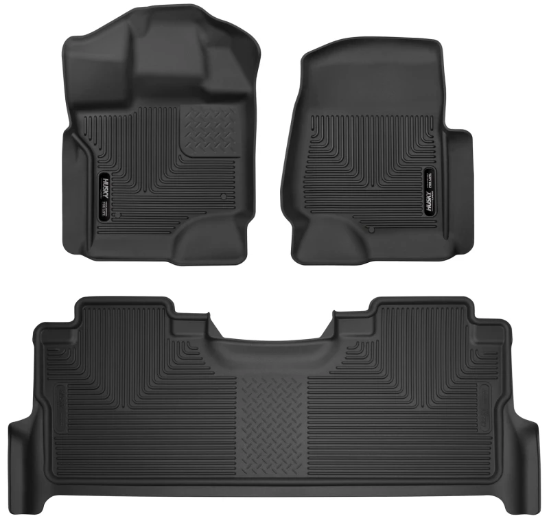 husky-liners_53388-67934ae5e00a9 Husky Liners 2017 Ford F-250 Super Duty Crew Cab X-Act Contour Black Front & Rear Floor Liners