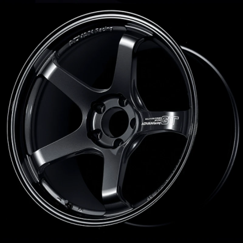 Advan GT Beyond 17x8.5 +45 5x114.3 Racing Titanium Black Wheel