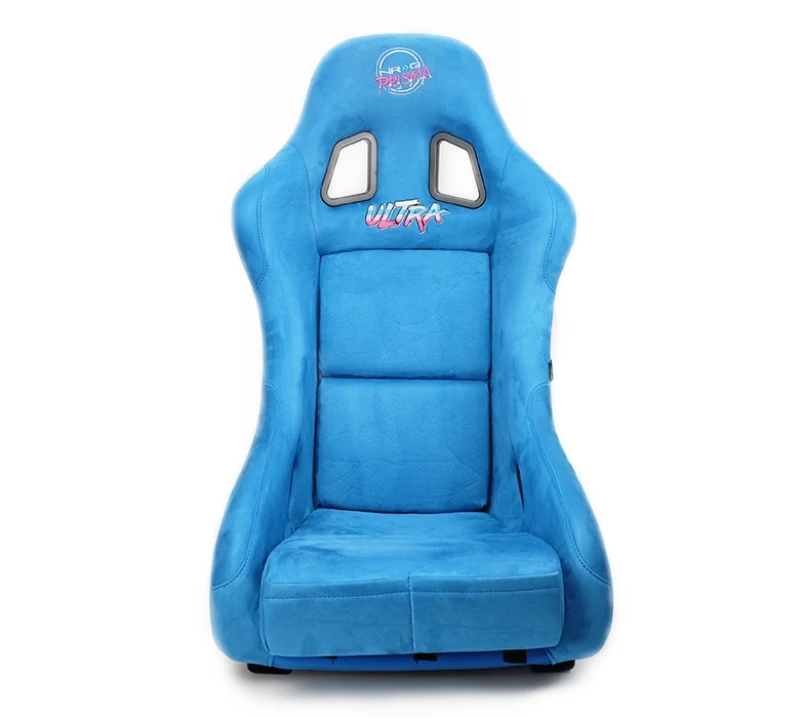 NRG FRP Bucket Seat ULTRA Edition - Medium (Blaue Alcantara/Pearlisiertes Rückenteil)