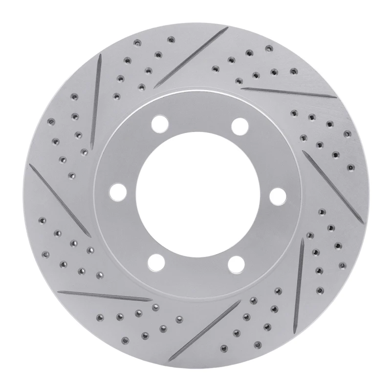 DFC 00-07 Toyota Sequoia Front Left Drilled & Slotted Geoperformance Rotor