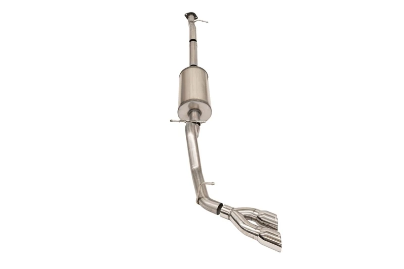 Corsa 2017-2022 Chevrolet Colorado 3.6L V6 ZR2 Nur Kat-Back-Einzel-Seitenausgang mit Zwillings-Polierter Spitze