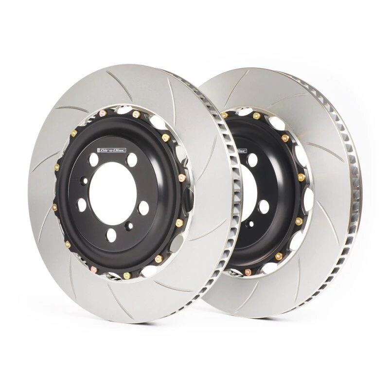 GiroDisc 2022+ Audi RS3 (8Y) (w/Carbon Ceramic Brakes) Front 2-Piece Iron Conversion Slotted Rotors