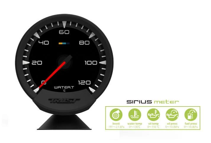 GReddy Sirius Meter - Wassertemperatur 0/120 (°C) 74mm Analog
