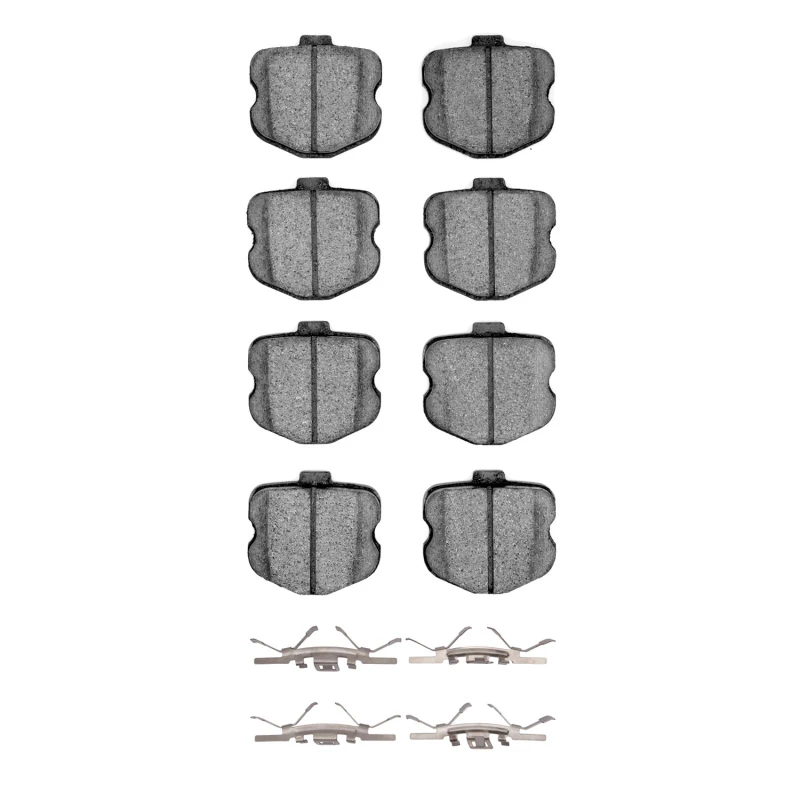 DFC 06-13 Chevrolet Corvette Rear 5000 Advanced Low Metallic Brake Pads and Hardware Kit