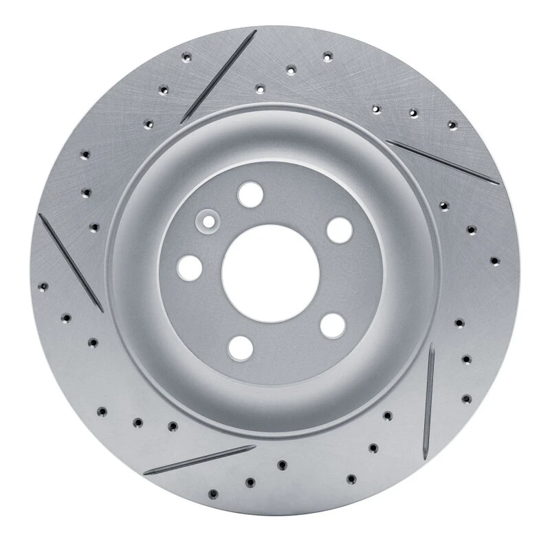 DFC 16-26 Polestar Polestar 2 Rear Left Drilled & Slotted Geoperformance Rotor